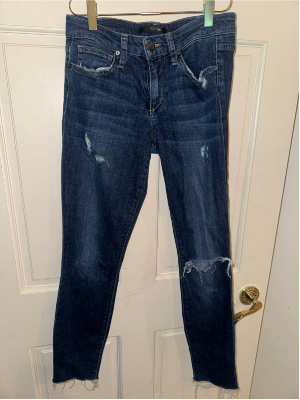 Joe's Jeans The Skinny Jeans Size 26 Blue Distressed